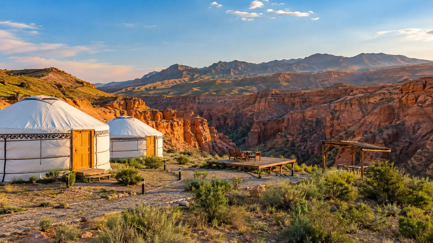 Charyn Canyon Accommodation: Camping, Yurts & Eco Park